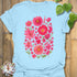 Pink Blossom T-shirt Light Blue / S T-Shirt