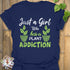 Plant Addiction T-shirt Navy / S T-Shirt