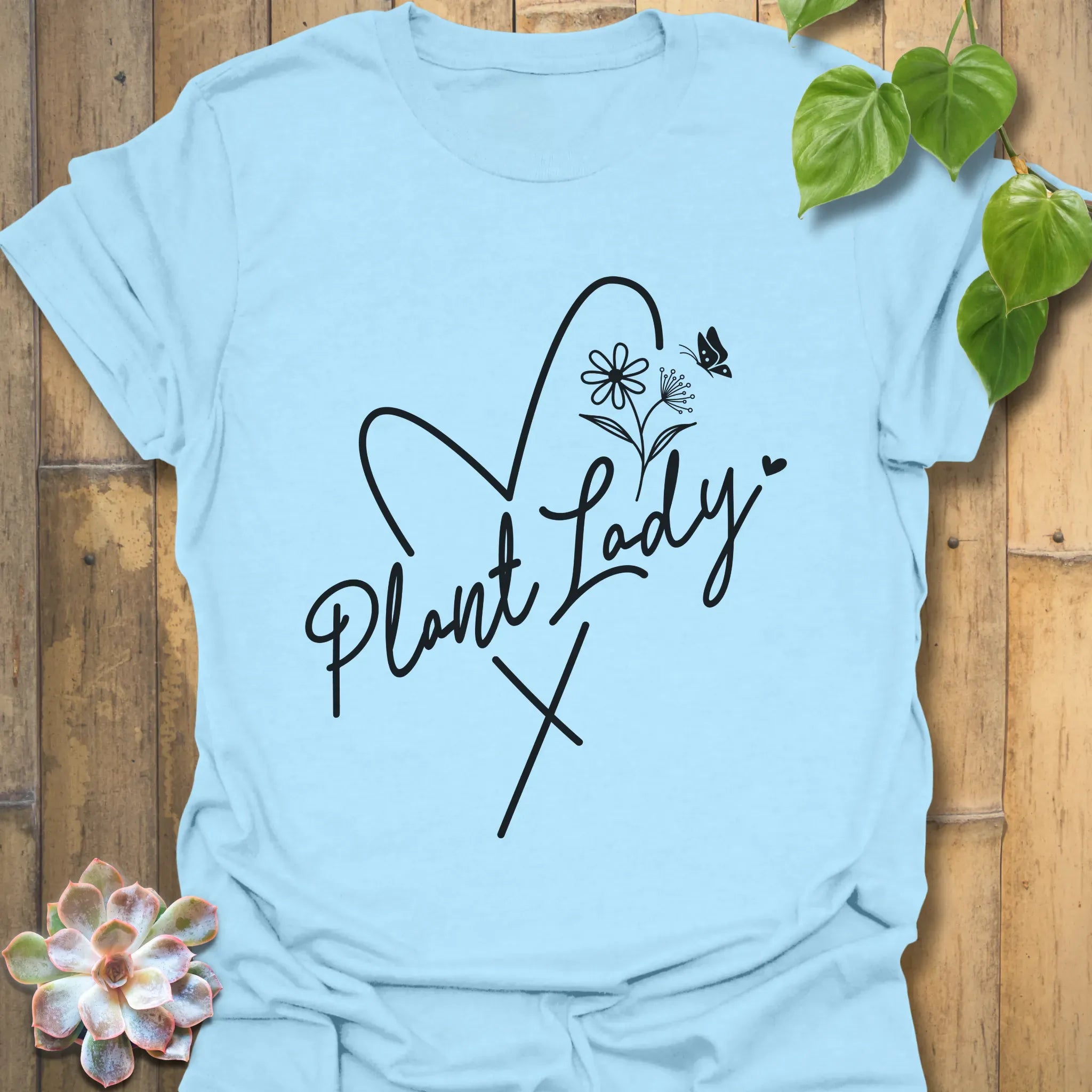 Plant Lady T-shirt Light Blue / S T-Shirt
