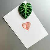 Plant Leaf Fridge Magnets - 8pcs Acrylic Green Decor SMT-Y8 Refrigerator Magnets