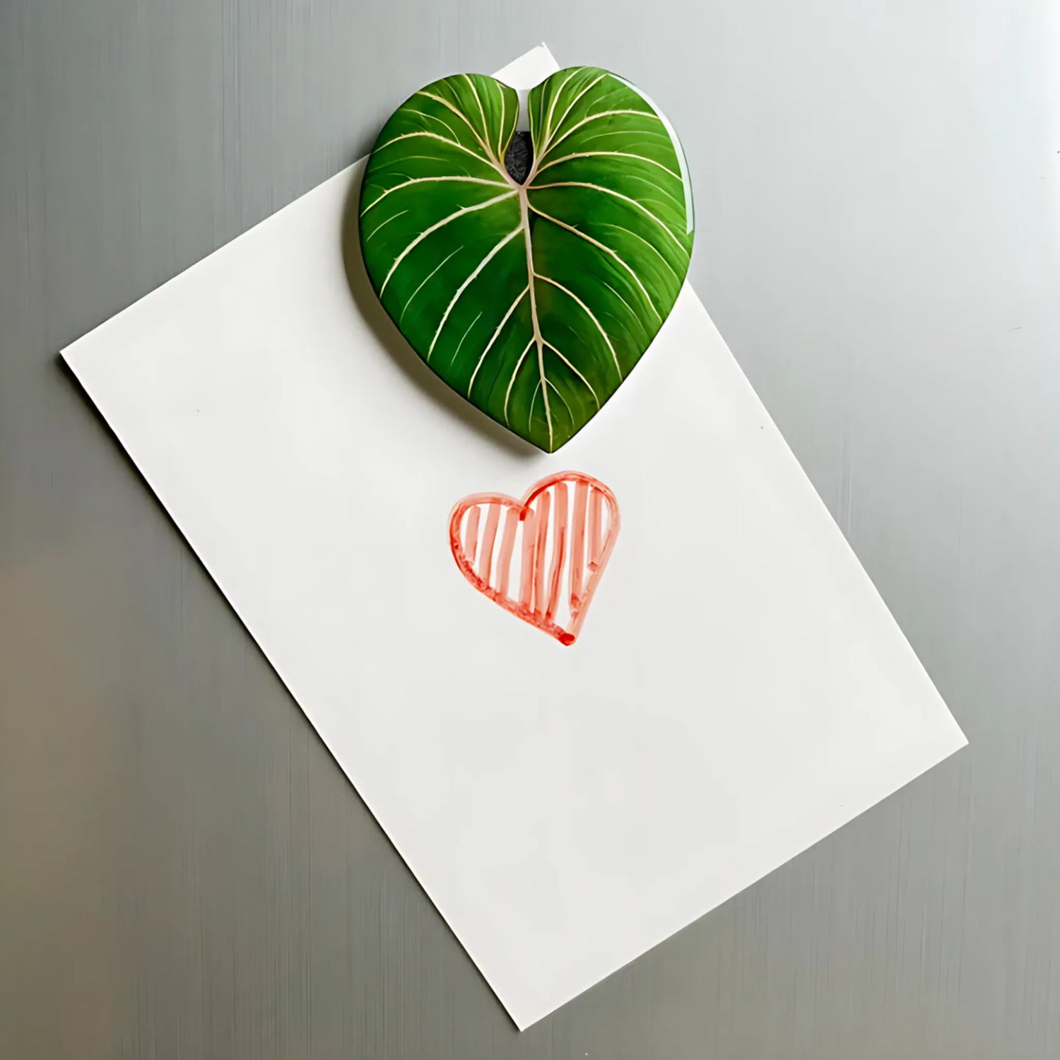 Plant Leaf Fridge Magnets - 8pcs Acrylic Green Decor SMT-Y8 Refrigerator Magnets