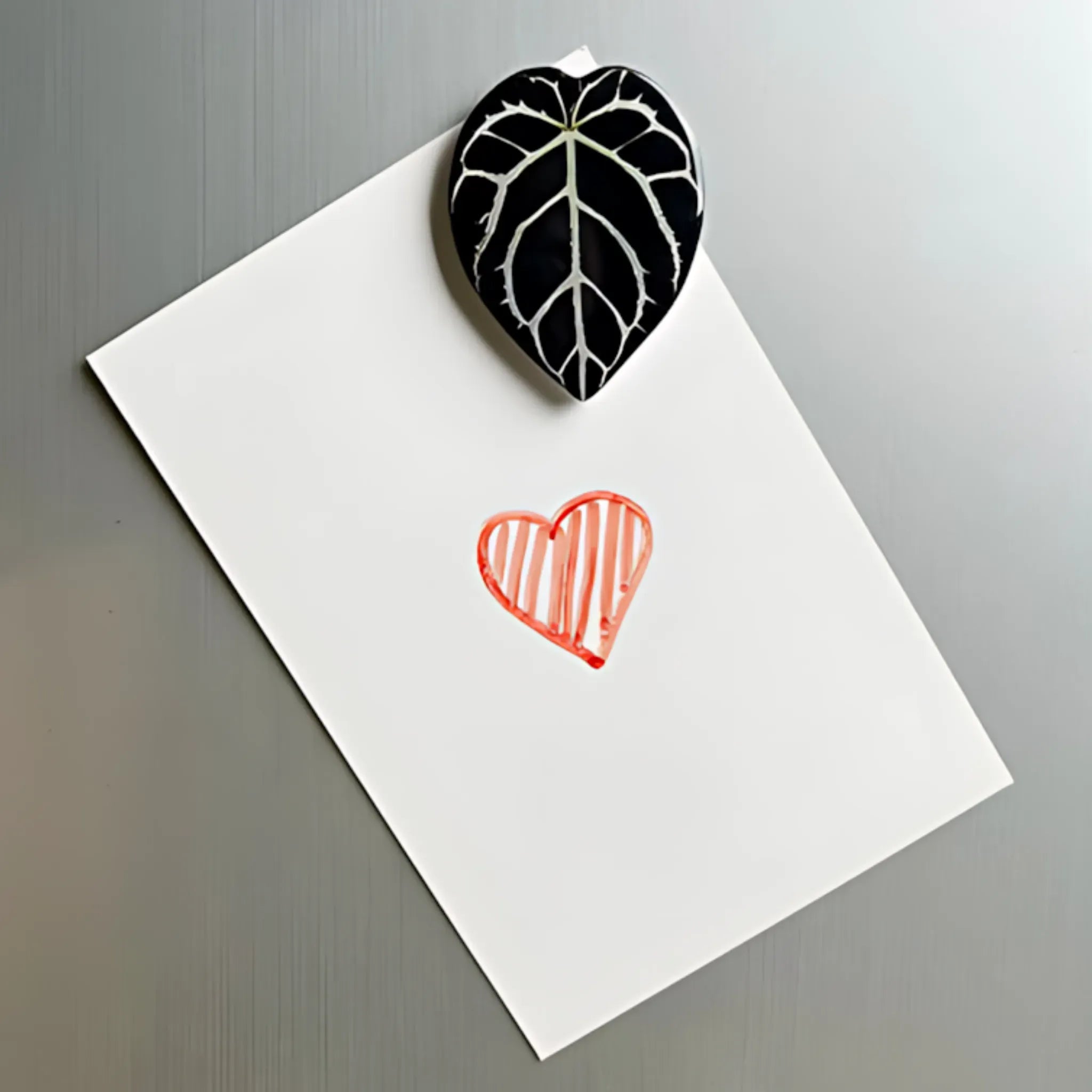 Plant Leaf Fridge Magnets - 8pcs Acrylic Green Decor SMT-Y8 Refrigerator Magnets