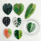 Plant Leaf Fridge Magnets - 8pcs Acrylic Green Decor SMT-Y8 Refrigerator Magnets