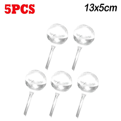 Plant Self Watering Bulbs - Round or Bird-Shaped Irrigation 5pcs B Self Watering Globes