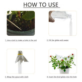 Plant Self Watering Bulbs - Round or Bird-Shaped Irrigation Self Watering Globes