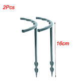 Plant Support Stakes - Durable Plastic Holders for Garden & Greenhouse 2Pcs-16cm Plant Support