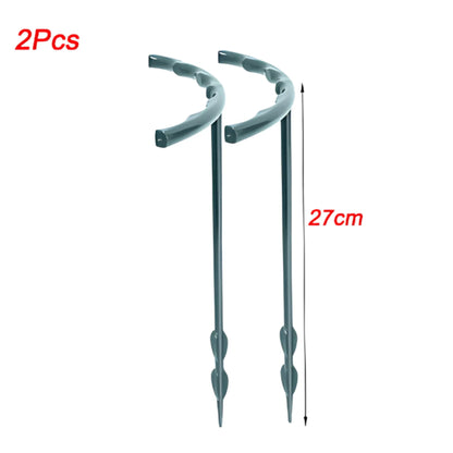 Plant Support Stakes - Durable Plastic Holders for Garden &amp; Greenhouse 2Pcs-27cm Plant Support