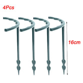 Plant Support Stakes - Durable Plastic Holders for Garden & Greenhouse 4Pcs-16cm Plant Support