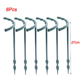 Plant Support Stakes - Durable Plastic Holders for Garden & Greenhouse 6Pcs-27cm Plant Support