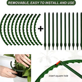 Plant Support Stakes - Durable Plastic Holders for Garden & Greenhouse Plant Support