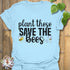 Plant These Save The Bees T-shirt Light Blue / S T-Shirt
