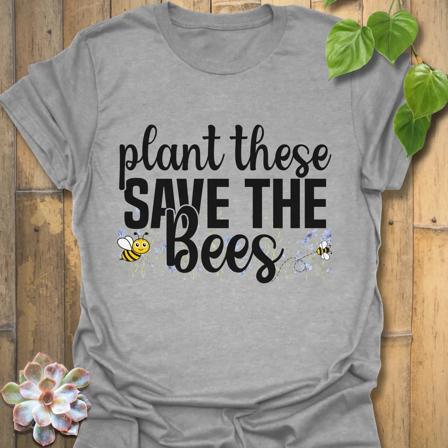 Plant These Save The Bees T-shirt Sport Grey / S T-Shirt