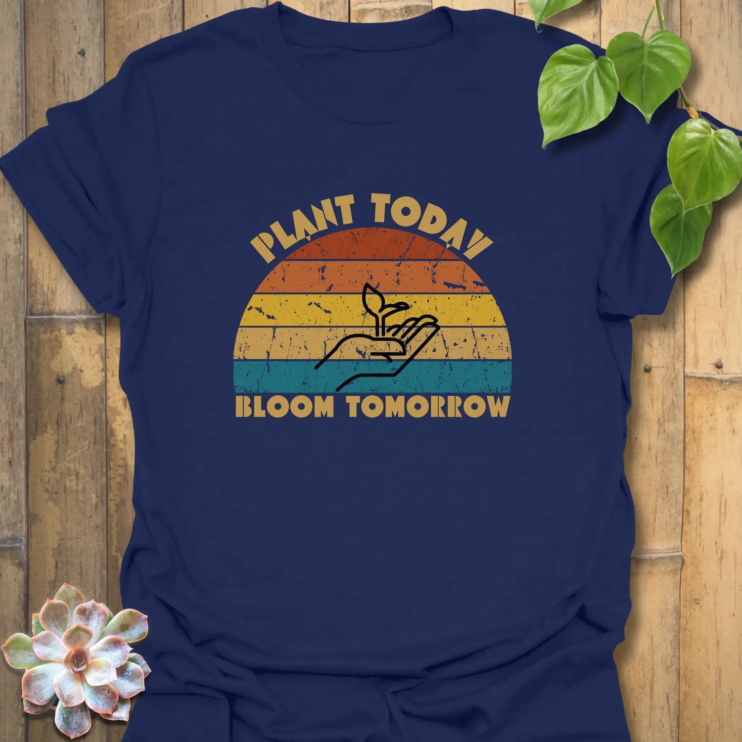 Plant Today, Bloom Tomorrow T-shirt Navy / S T-Shirt