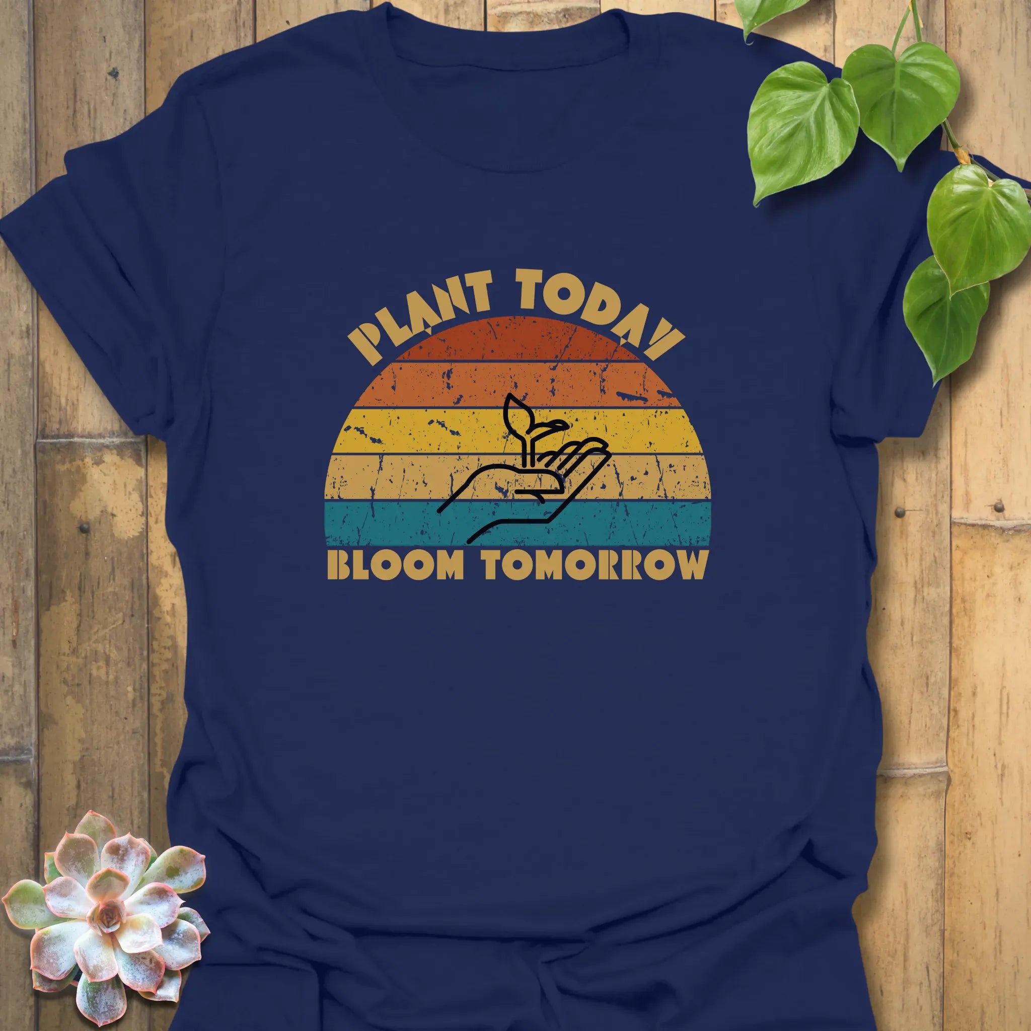 Plant Today, Bloom Tomorrow T-shirt Navy / S T-Shirt