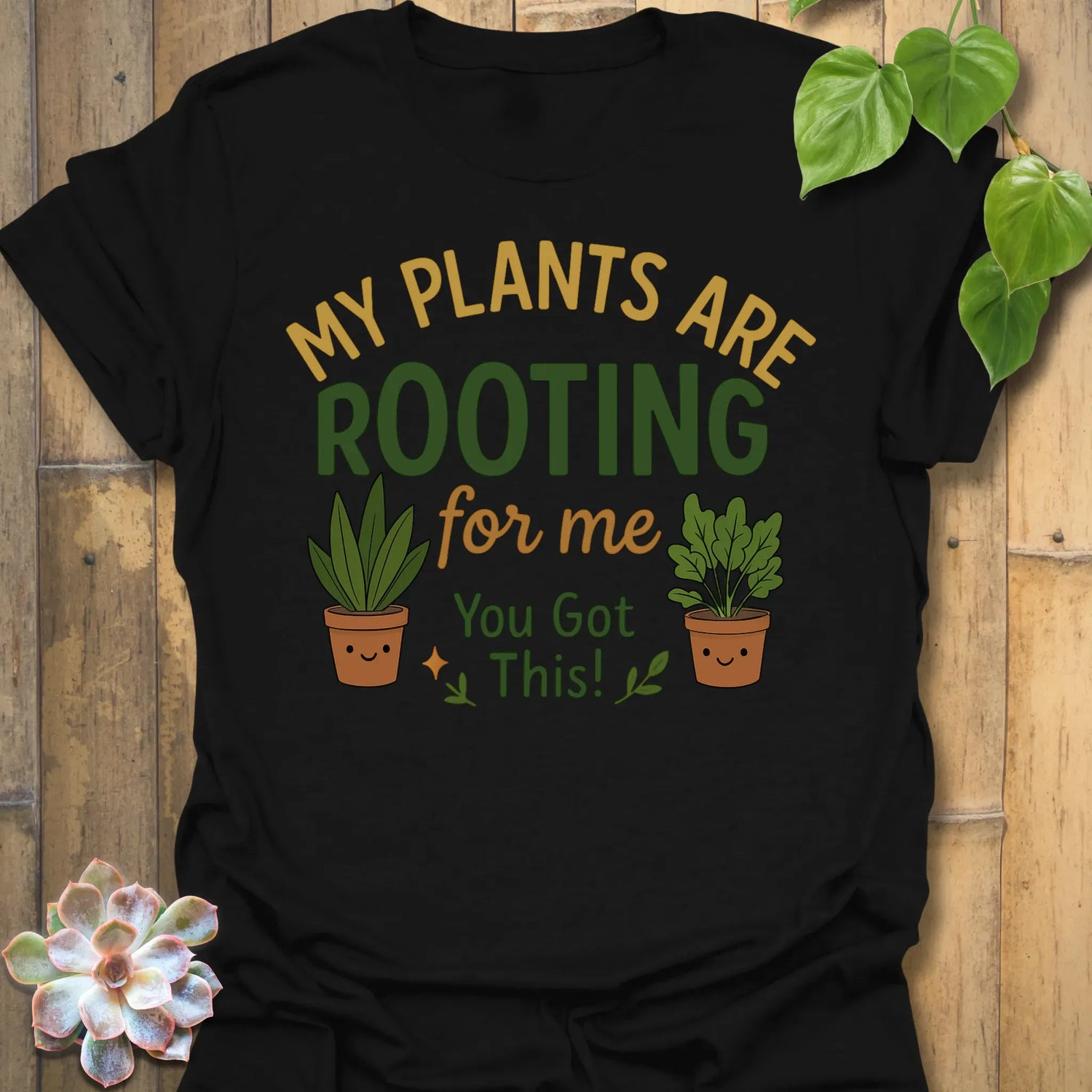Plants Are Rooting T-Shirt Black / S T-Shirt