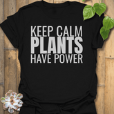 Plants Have Power T-shirt Black / S T-Shirt
