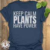 Plants Have Power T-shirt Heather Navy / S T-Shirt