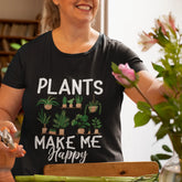 Plants Make Me Happy T-Shirt Black / S T-Shirt