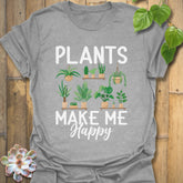 Plants Make Me Happy T-Shirt Sport Grey / S T-Shirt