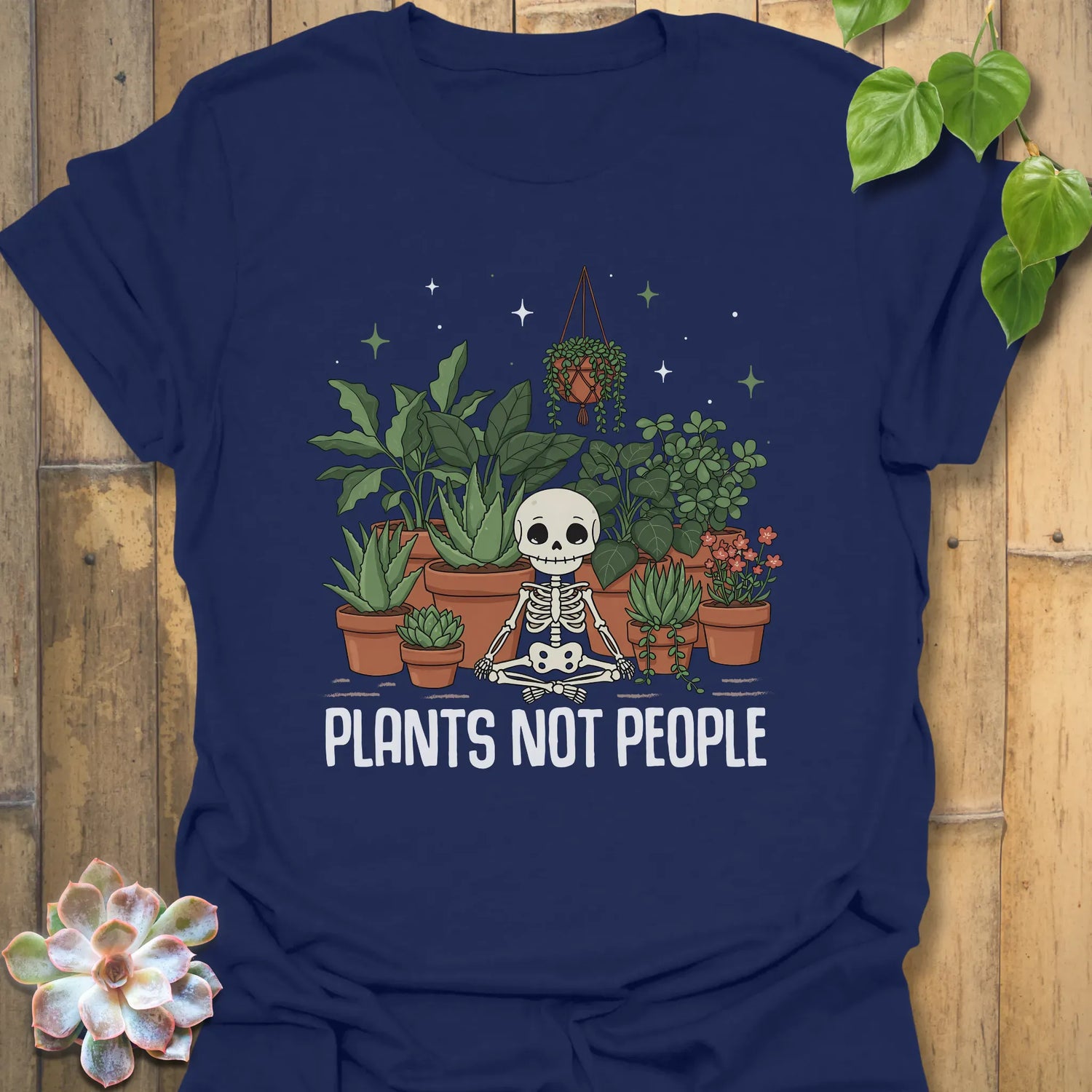 Plants Not People T-shirt Navy / S T-Shirt