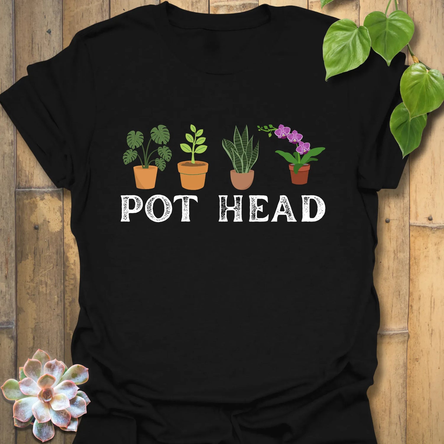 Pot Head T-shirt Black / S T-Shirt