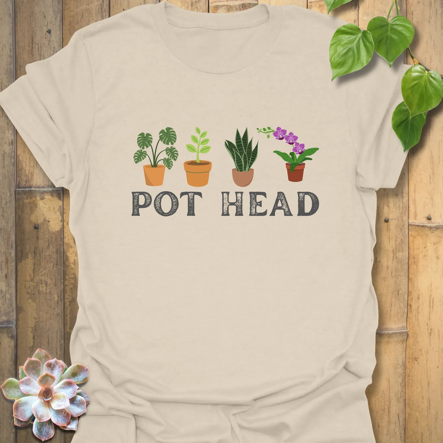 Pot Head T-shirt Natural / S T-Shirt