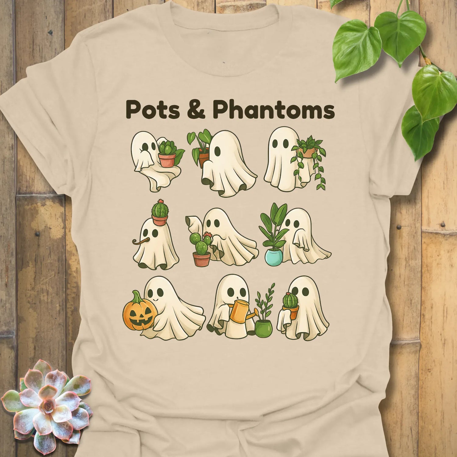 Pots &amp; Phantom T-shirt Sand / S T-Shirt