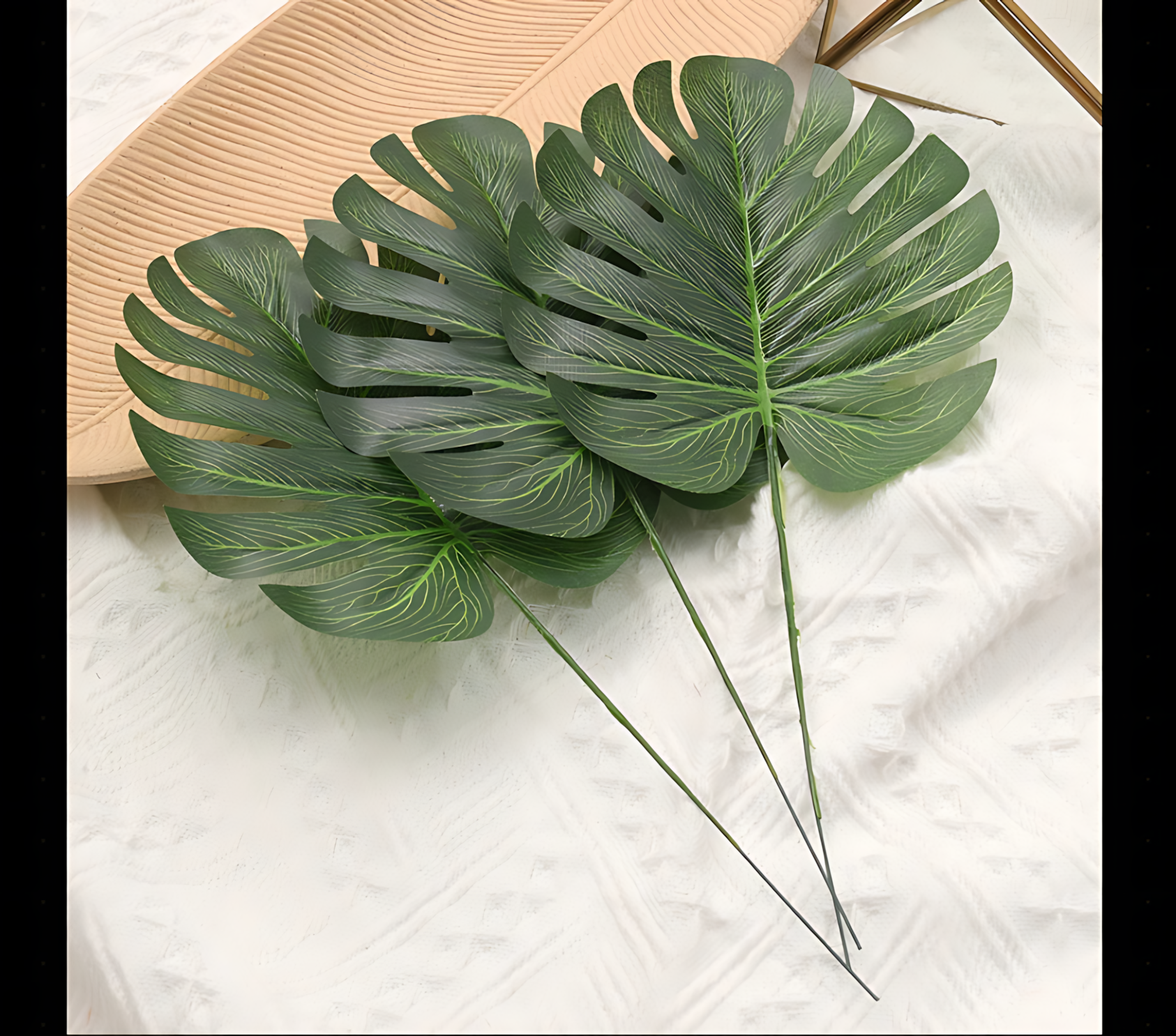 Durable silk palm leaves