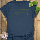 Quietly Plotting T-shirt Heather Navy / S T-Shirt