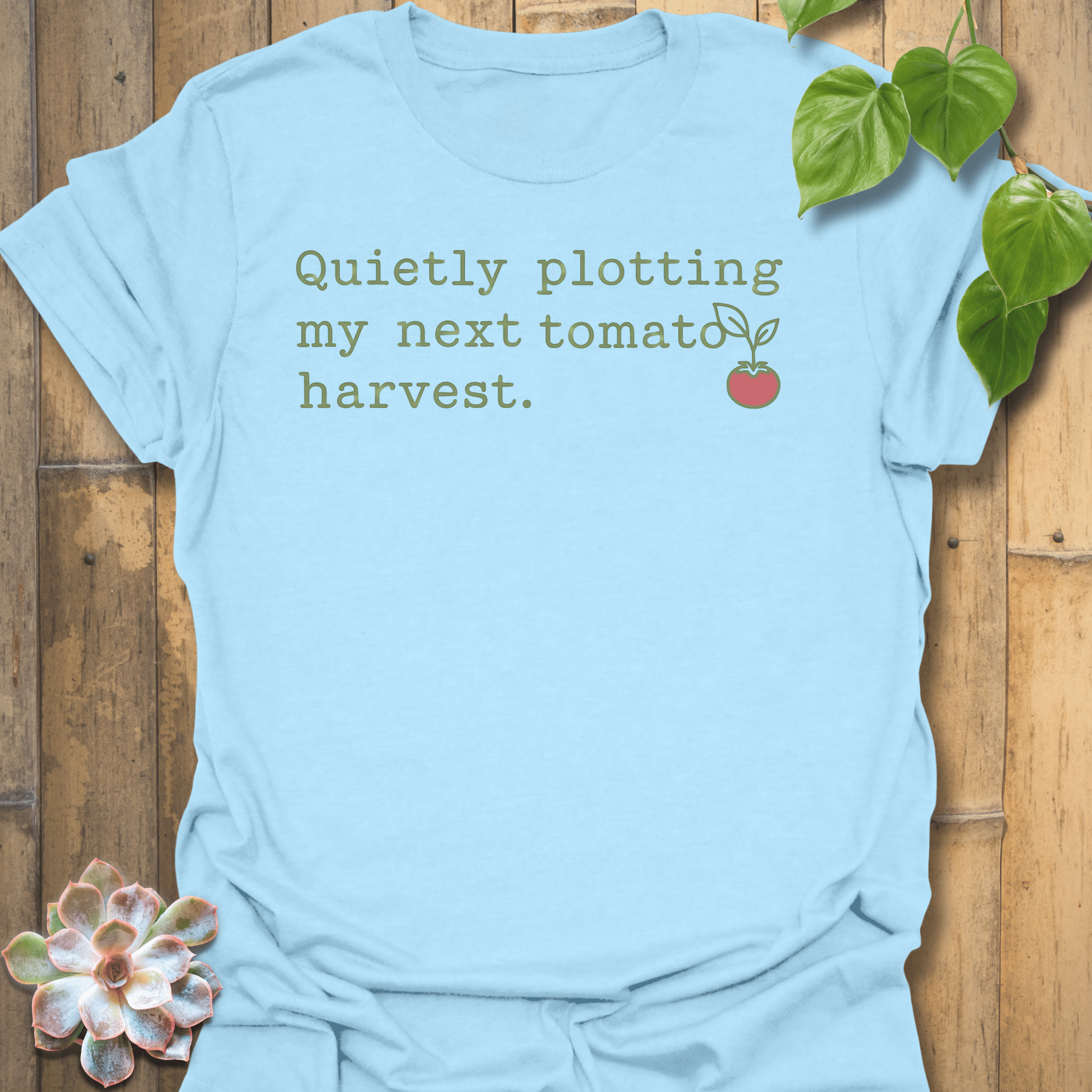 Quietly Plotting T-shirt Light Blue / S T-Shirt