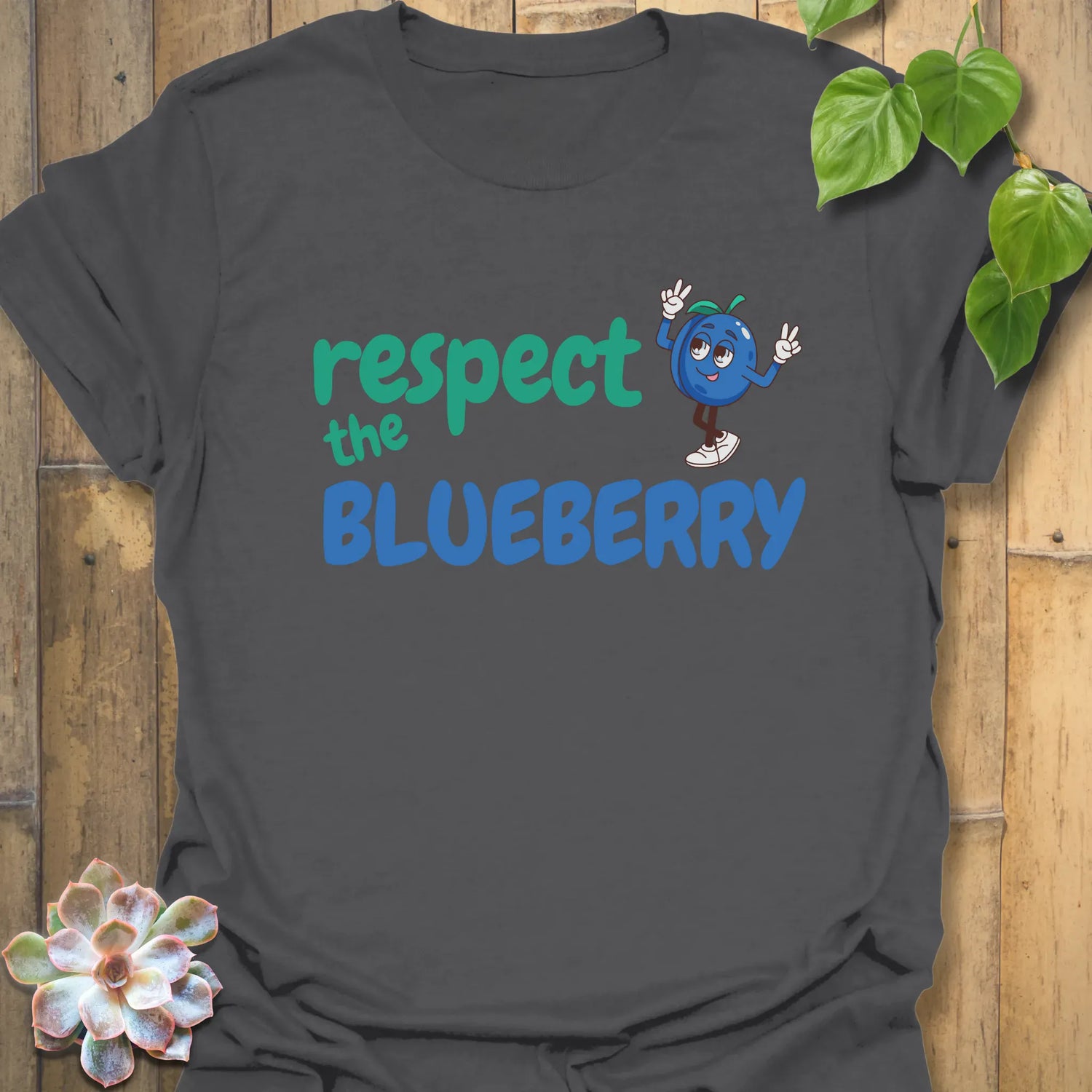 Respect The Blueberry T-shirt Charcoal / S T-Shirt