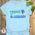 Respect The Blueberry T-shirt Light Blue / S T-Shirt