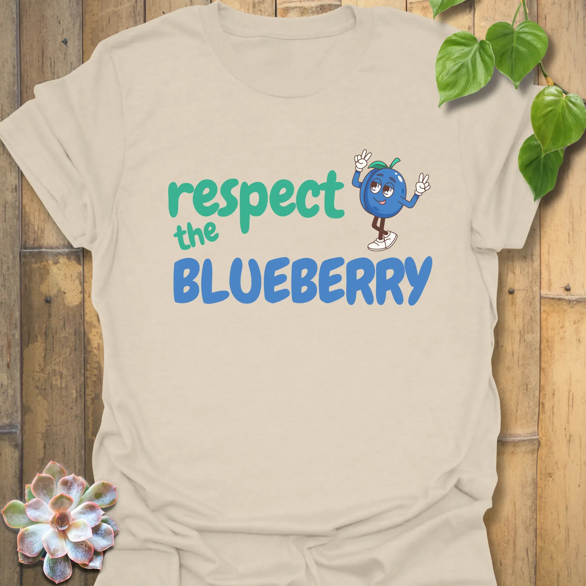 Respect The Blueberry T-shirt Natural / S T-Shirt
