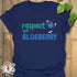 Respect The Blueberry T-shirt Navy / S T-Shirt