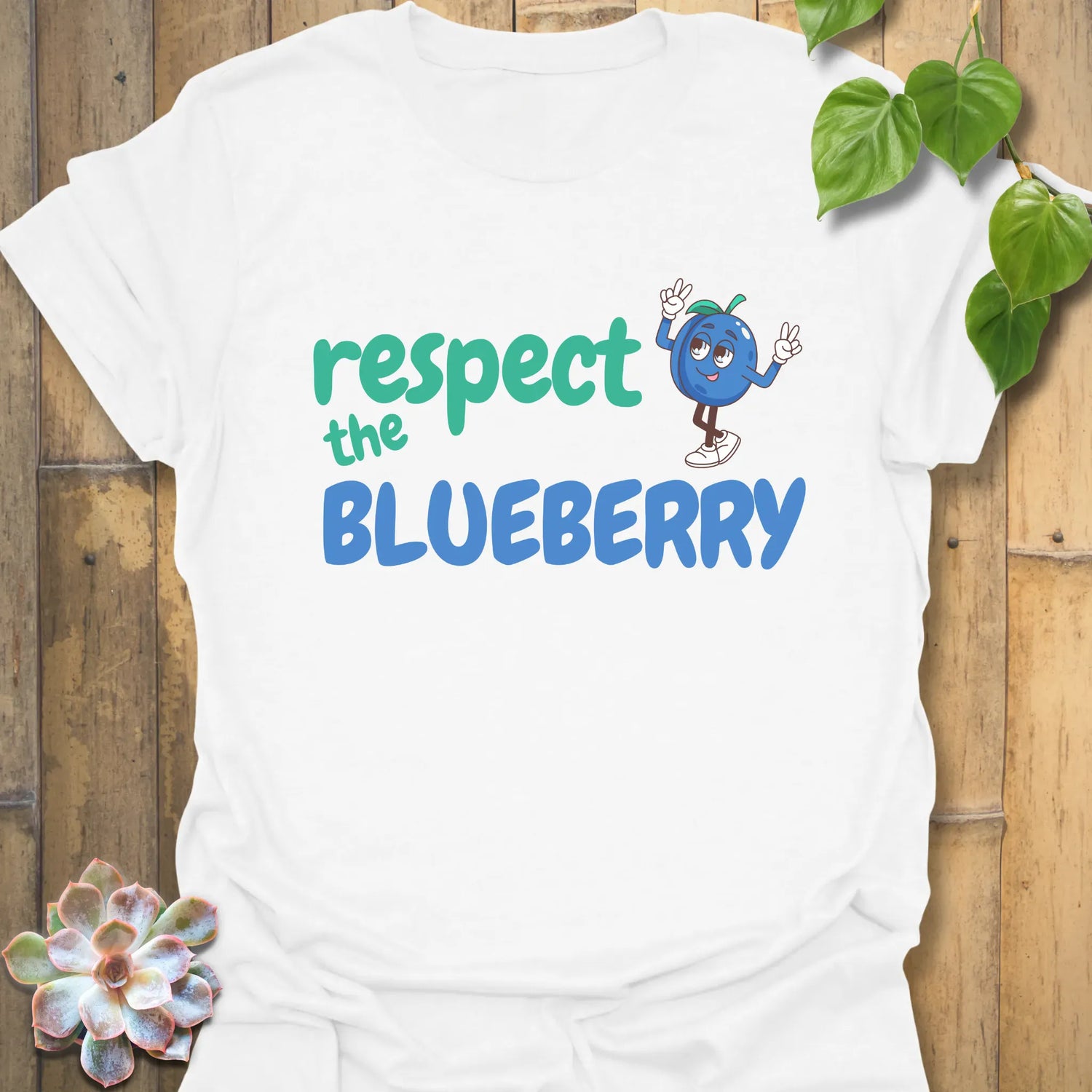 Respect The Blueberry T-shirt White / S T-Shirt