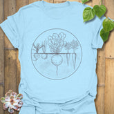 Rooted Vegetables T-shirt Light Blue / S T-Shirt