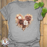 Rose Loveheart T-shirt Sport Grey / S T-Shirt
