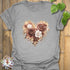 Rose Loveheart T-shirt Sport Grey / S T-Shirt