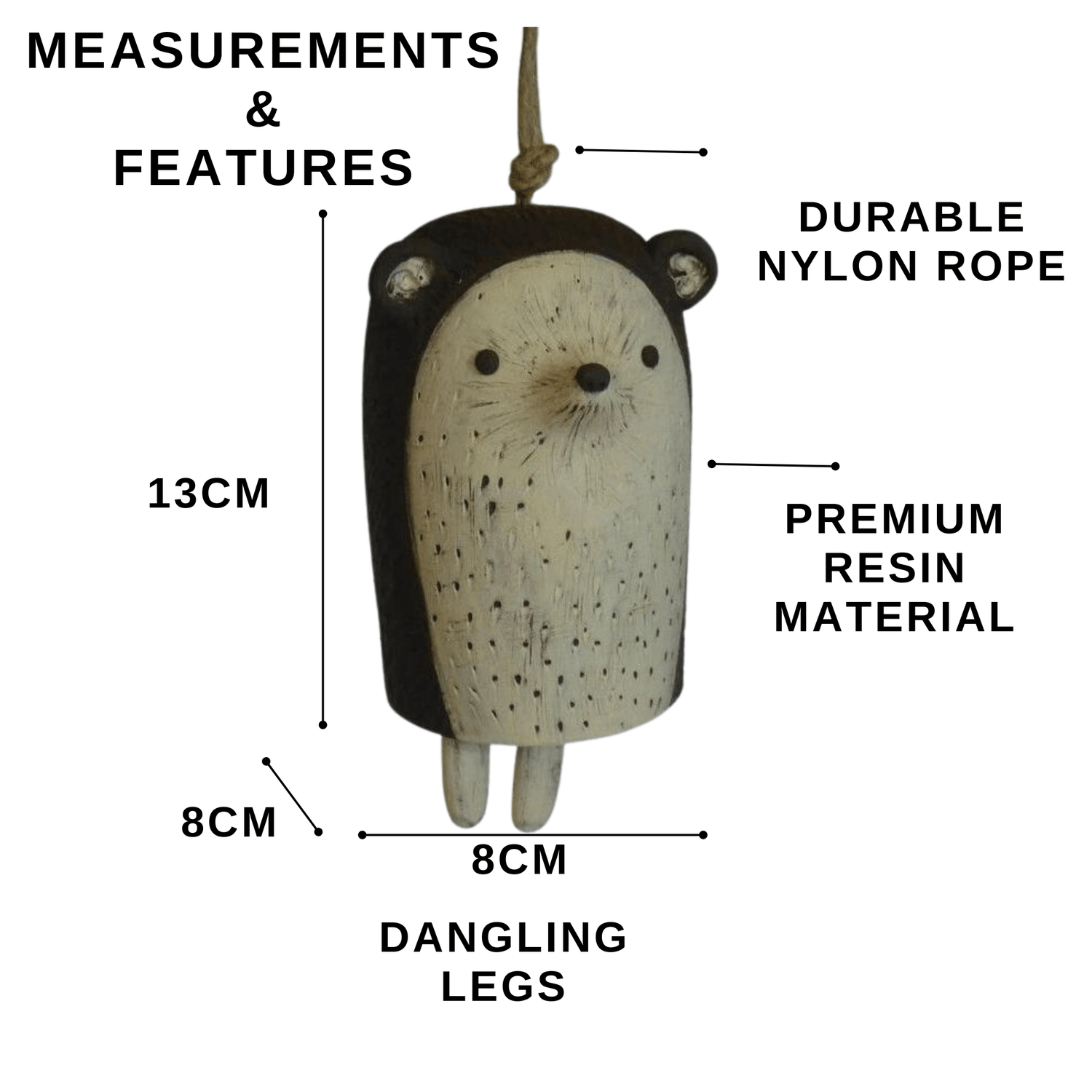 Rustic Animal Wind Chimes - Charming Small Animal Wind Chimes for Doors, Windows, and Garden Animal Wind Chimes