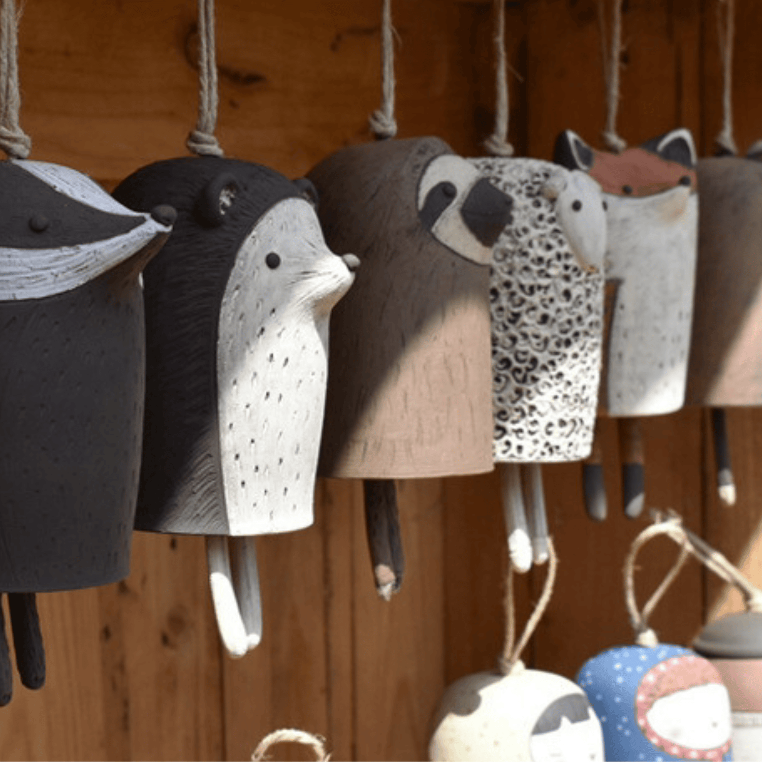 Rustic Animal Wind Chimes - Charming Small Animal Wind Chimes for Doors, Windows, and Garden Animal Wind Chimes