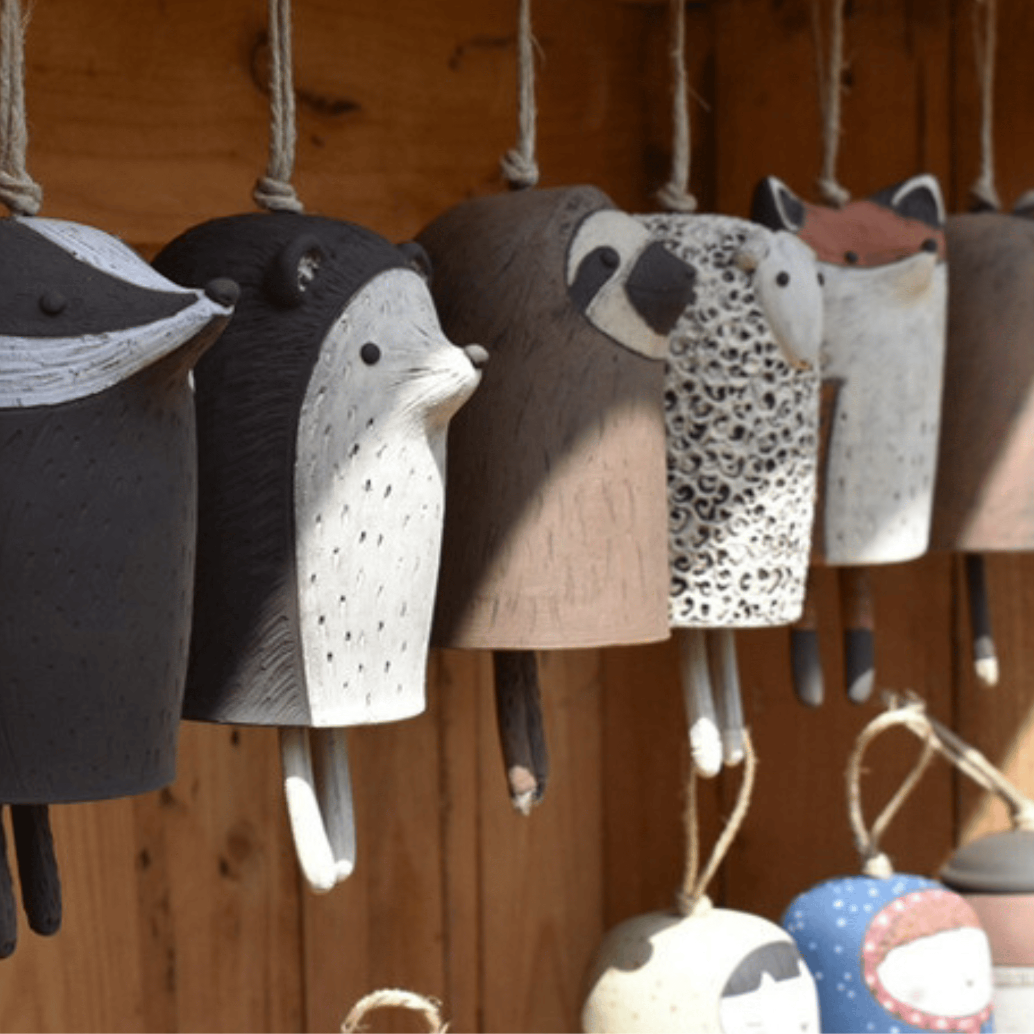 Rustic Animal Wind Chimes - Charming Small Animal Wind Chimes for Doors, Windows, and Garden Animal Wind Chimes