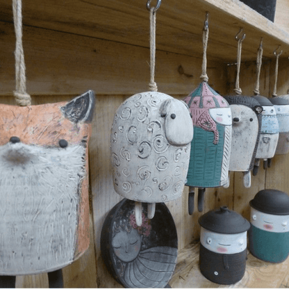 Rustic Animal Wind Chimes - Charming Small Animal Wind Chimes for Doors, Windows, and Garden Animal Wind Chimes