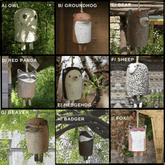 Rustic Animal Wind Chimes - Charming Small Animal Wind Chimes for Doors, Windows, and Garden Animal Wind Chimes