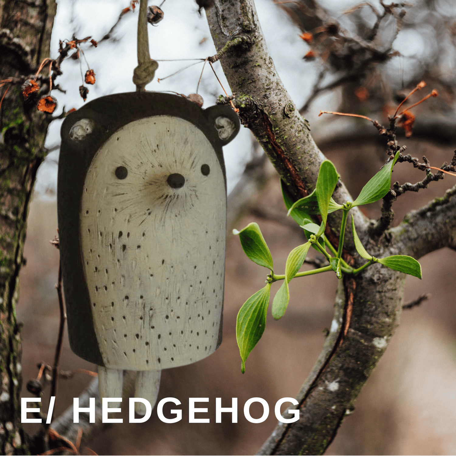 Rustic Animal Wind Chimes - Charming Small Animal Wind Chimes for Doors, Windows, and Garden E-Hedgehog Animal Wind Chimes