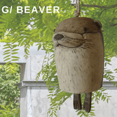 Rustic Animal Wind Chimes - Charming Small Animal Wind Chimes for Doors, Windows, and Garden G-Beaver Animal Wind Chimes