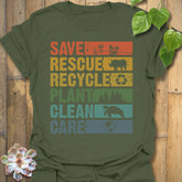 Save, Rescue T-shirt Military Green / S T-Shirt