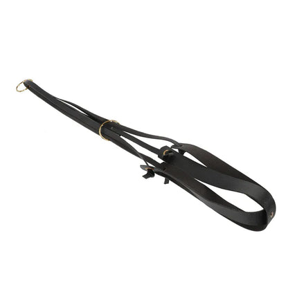 Scandinavian PU Leather Plant Hanger Black  - Clearance