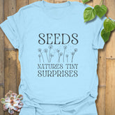 Seeds – Nature’s Tiny Surprises T-shirt Light Blue / S T-Shirt