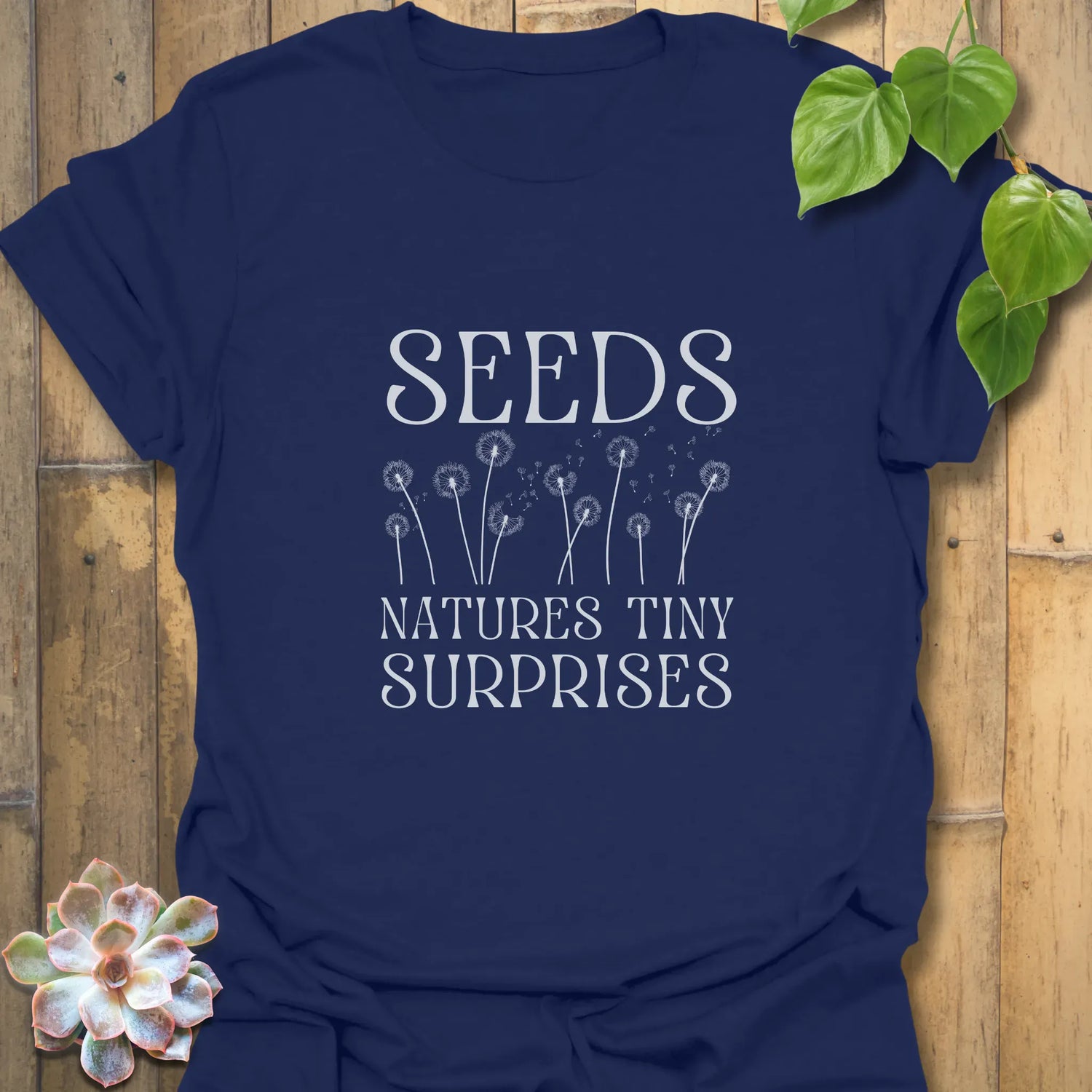 Seeds – Nature’s Tiny Surprises T-shirt Navy / S T-Shirt