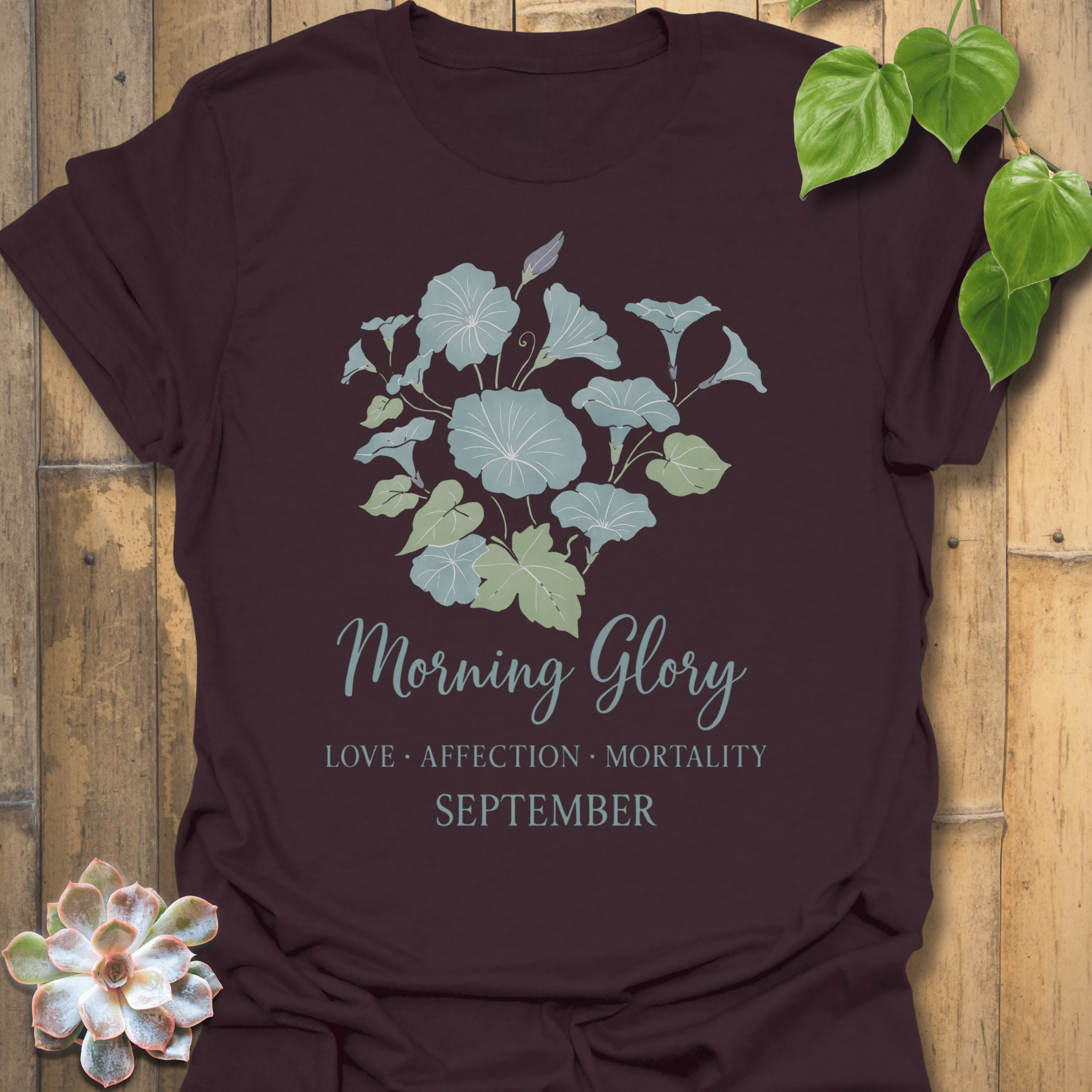September Morning Glory T-shirt Dark Chocolate / S T-Shirt